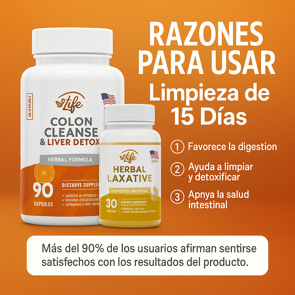 Limpieza Profunda de Colon de 15 Dias 2x1