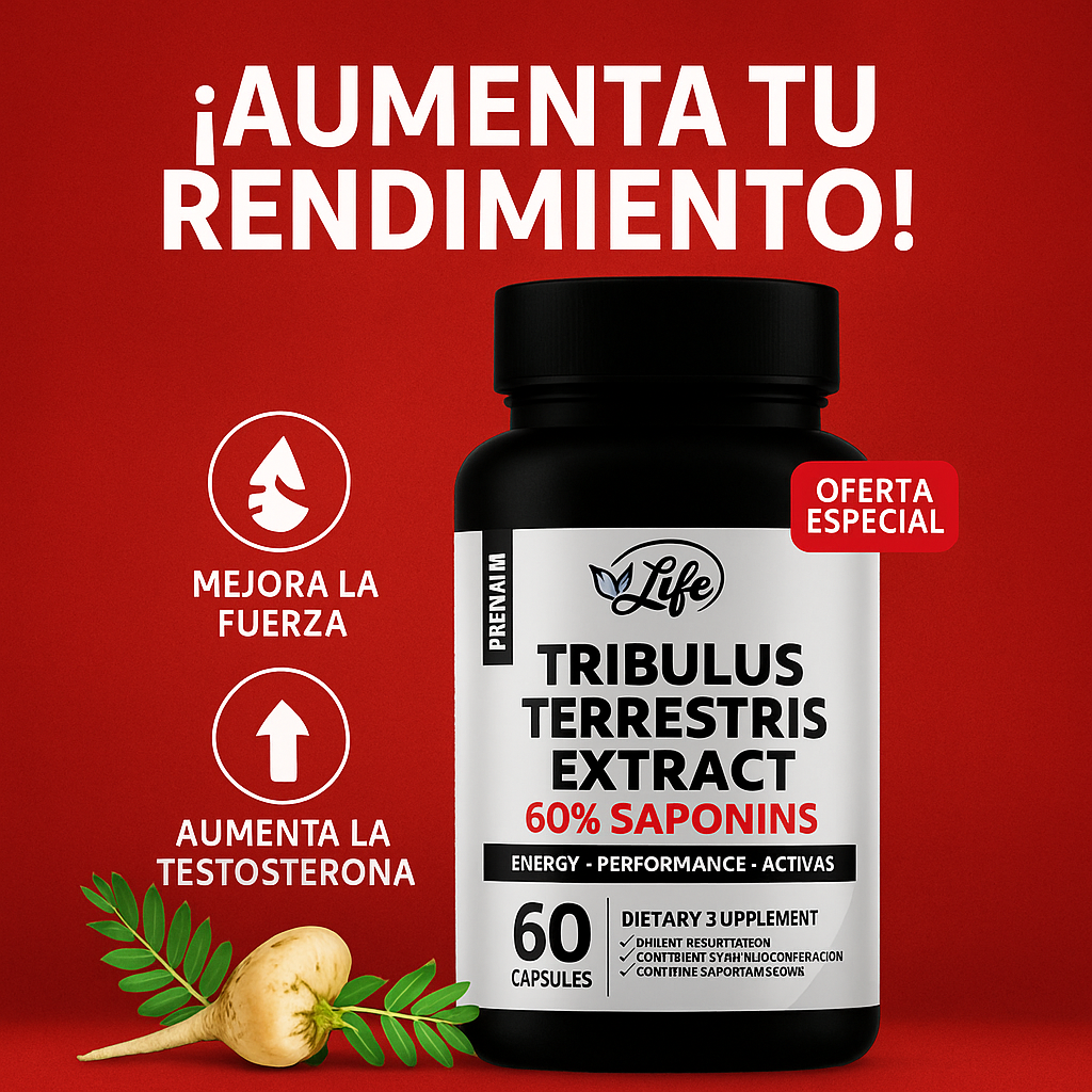 Get Strong Tribulus Terrestris Capsulas Life Health 650 mg