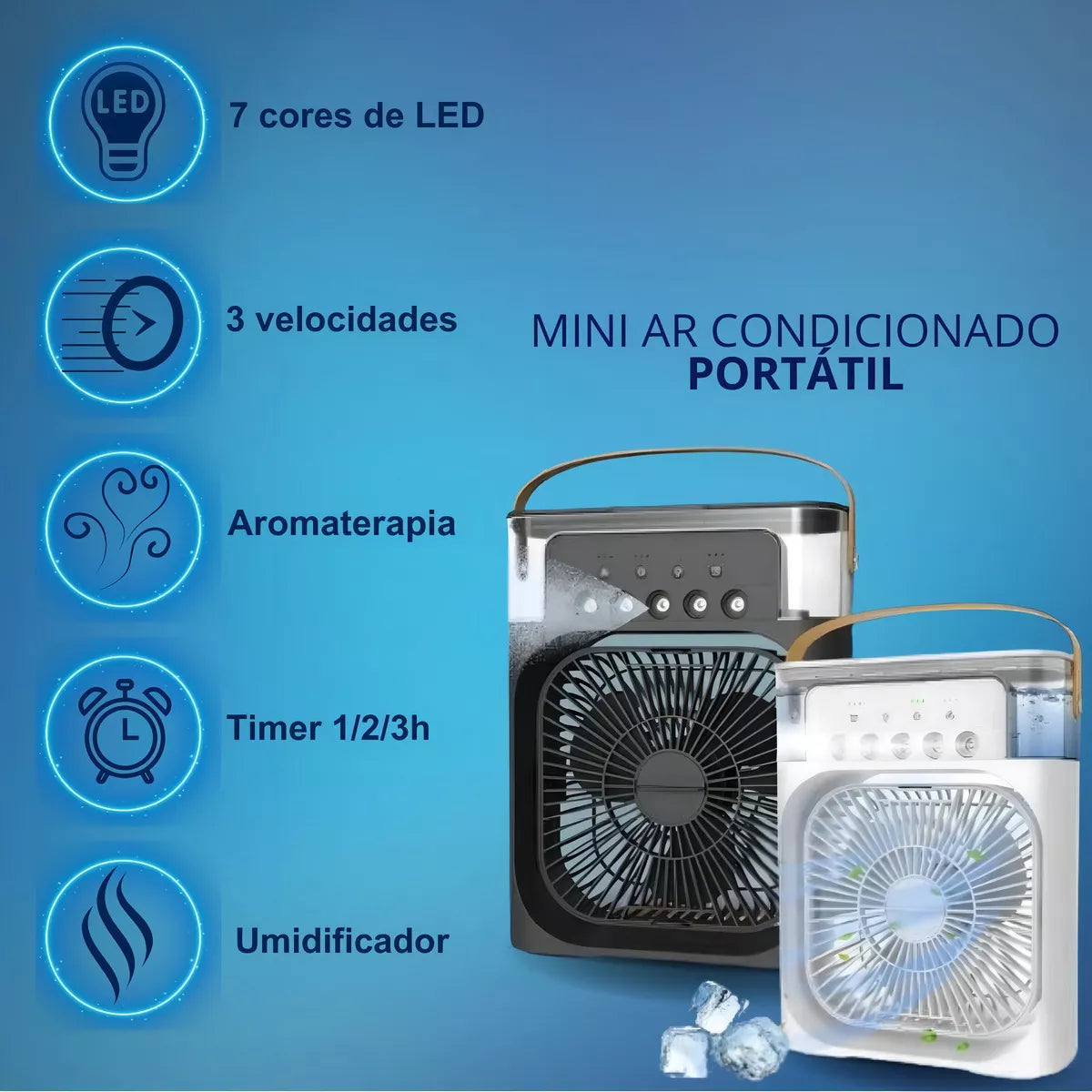 Mini Ventilador y Aire Acondicionado ¡RELAJATE CON LA FRESCURA!