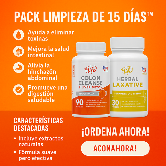 Limpieza Profunda de Colon de 15 Dias 2x1